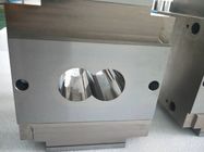 Parafusos e tambores gêmeos da extrusora de parafuso do laboratório para peças sobresselentes plásticas da maquinaria da extrusora