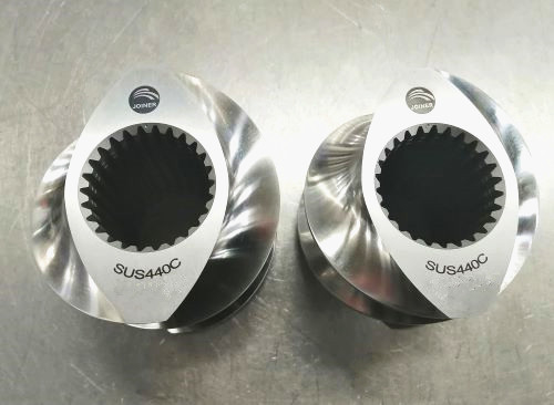 Elements de parafusos de mistura e fusão de autocarros Partes de máquinas de extrusão de bicos para alimentos inflados