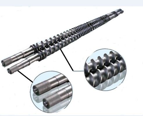 O parafuso plástico da extrusora do projeto do parafuso da extrusora do eixo gêmeo do parafuso parte o material de WR15E