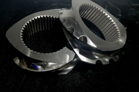 Peças de reposição para extrusora de dupla rosca certificadas ISO9001 2015 para aplicações de jateamento de areia e polimento