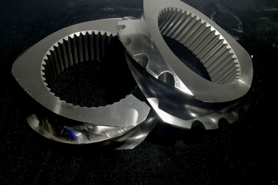 Peças de reposição para extrusora de dupla rosca certificadas ISO9001 2015 para aplicações de jateamento de areia e polimento