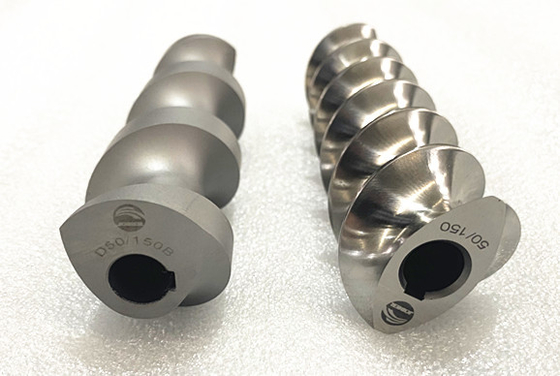 SUS440C Máquina de extrusão de parafusos duplos Partes de máquina Segmentos de parafusos para engenharia de plásticos