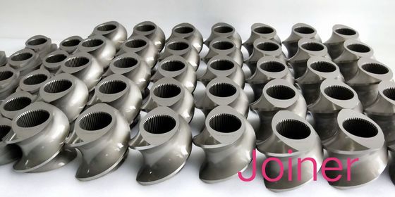 Elementos do parafuso da extrusora de parafuso do gêmeo de TEX65A que amassam o bloco Φ15.6 - escala de Φ430mm