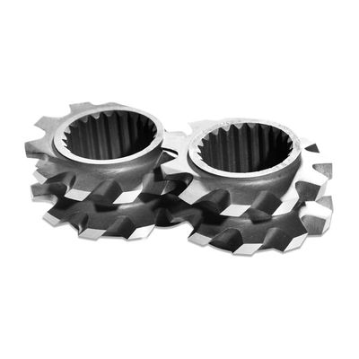 o bloco de amasso do diâmetro TEM48SS de 57.6mm, elementos gêmeos da extrusora de parafuso projeta