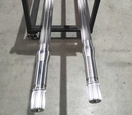 Eixo Involute alto da ranhura do diâmetro 120mm de MachineComponents da extrusora de parafuso do gêmeo do torque