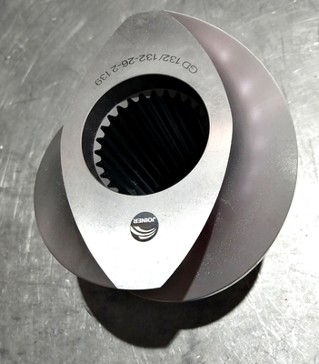 Componentes gêmeos da máquina da extrusora de parafuso da ranhura interna Involute para pelotas
