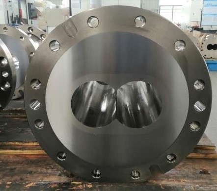 Precisão fazendo à máquina do CNC em volta do tipo fechado e aberto gêmeo do tambor da extrusora de parafuso
