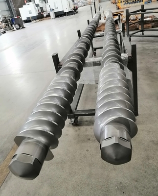Material gêmeo petroquímica do eixo Maris223 1,2343 da extrusora de parafuso do torque alto
