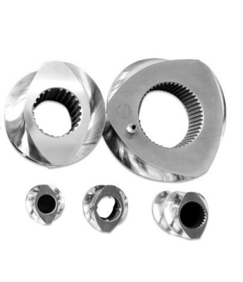 Partes de máquinas de extrusão de parafusos duplos M3-M20 Fenda de fio 0,5-3 mm Para indústria alimentar
